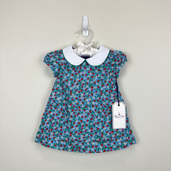 Classic Prep Childrenswear Paige Dress Strawberries and Cream 6-9 Months NWT - Picture 1 of 9